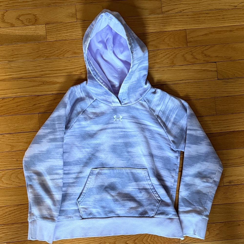 Girls size Youth Medium Under Armour Light Purple Hoodie